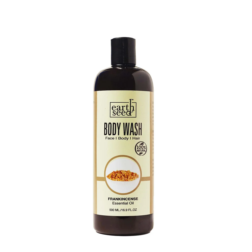 Earth Seed Liquid Black Soap Frankincense, 500 ml.
