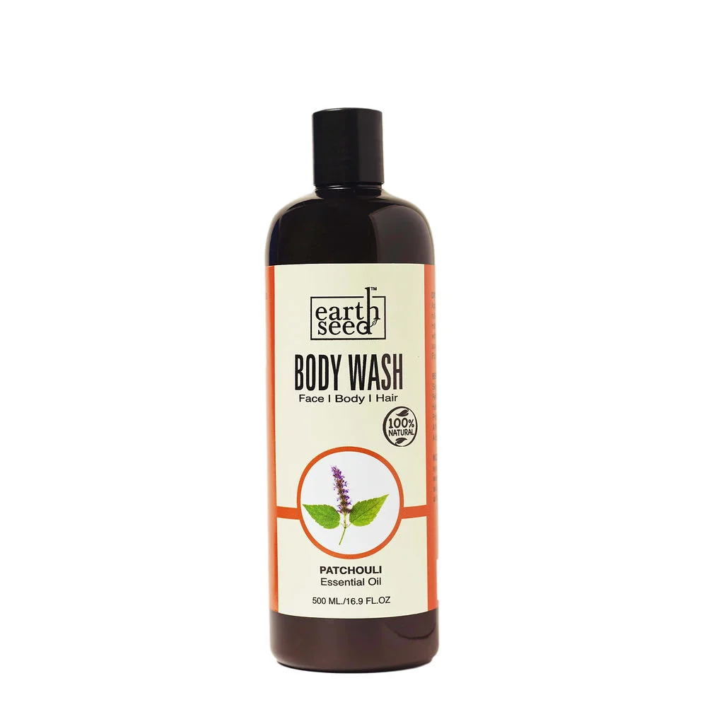 Earth Seed Liquid Black Soap Patchouli, 500 ml.
