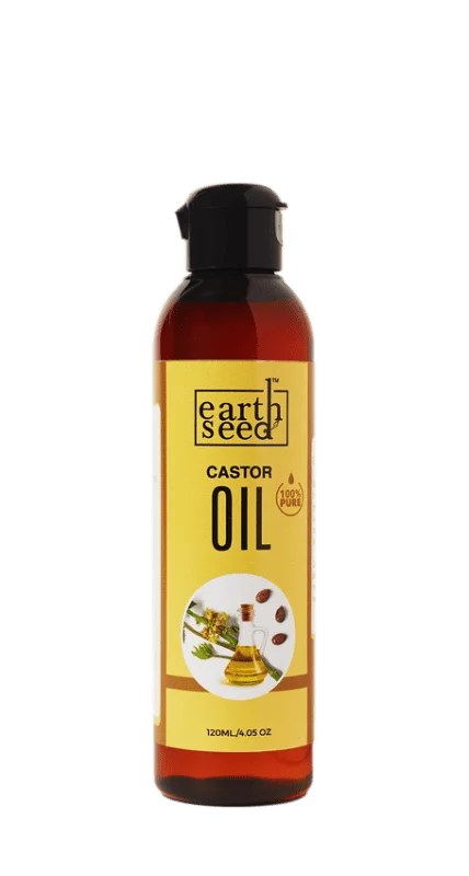 Earth Seed Pure Castor Oil, 4 Oz.
