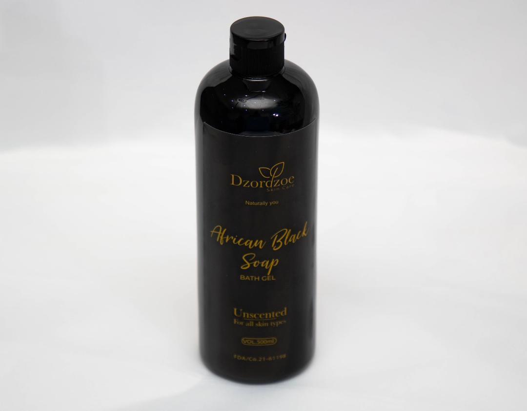 Dzordzoe African Black Soap (Unscented) 500ml
