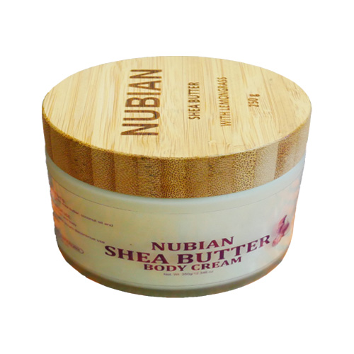 Nubian Shea Butter Body Cream with Lemongrass 250g - Image 2