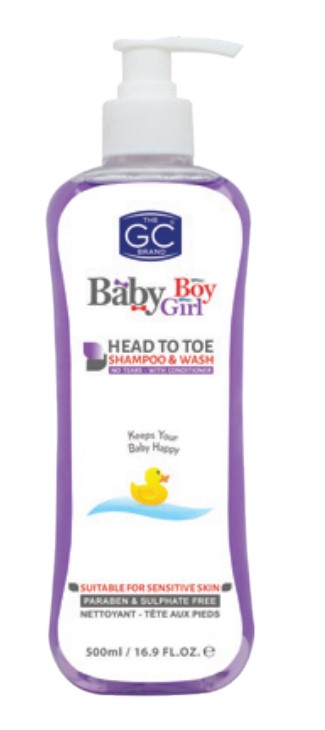 Ghandour Baby Hair to Toe Shampoo(Purple) - 500ml