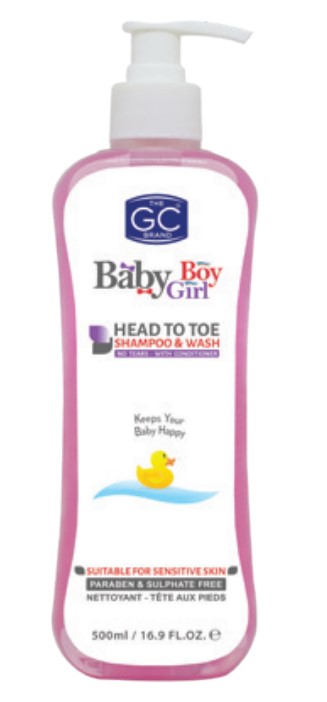 Ghandour Baby Hair to Toe Shampoo(Pink) - 500ml