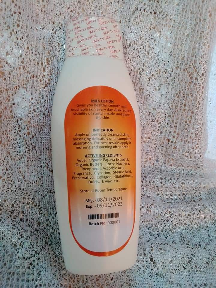 Mamaitaly Papaya Body Milk Lotion (Half Caste) - Image 2
