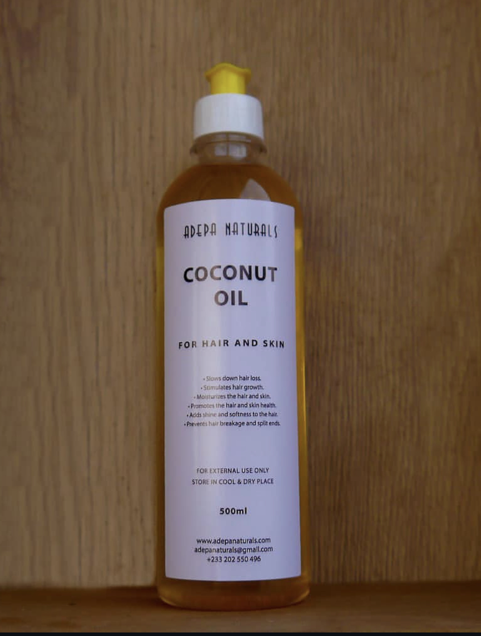 Adepa Coconut Oil, 500ml.
