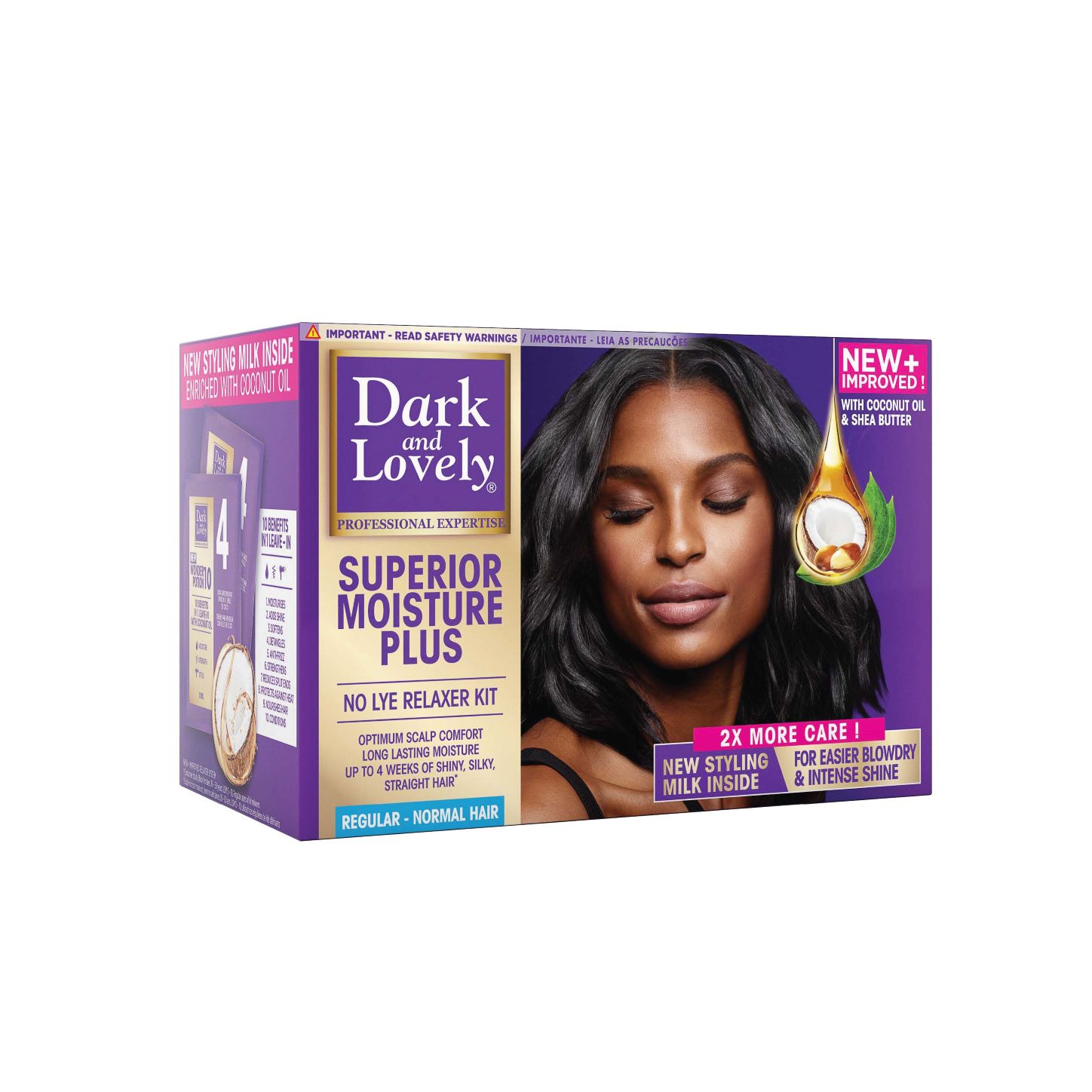 Dark and Lovely Superior Moisture Plus No Lye Relaxer Kit (Regular)