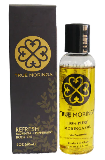 True Moringa Face, Hair And Body Oil (Peppermint)
