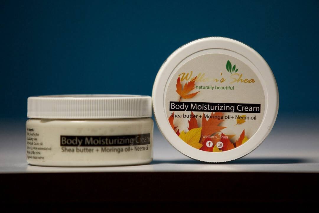 Wellam's Body Moisturizing Cream (Moringa, Neem oil, Shea butter)