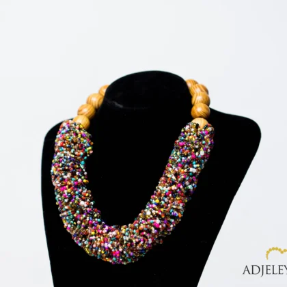 Adjeley's Asaawa Rainbow Bubble Necklace