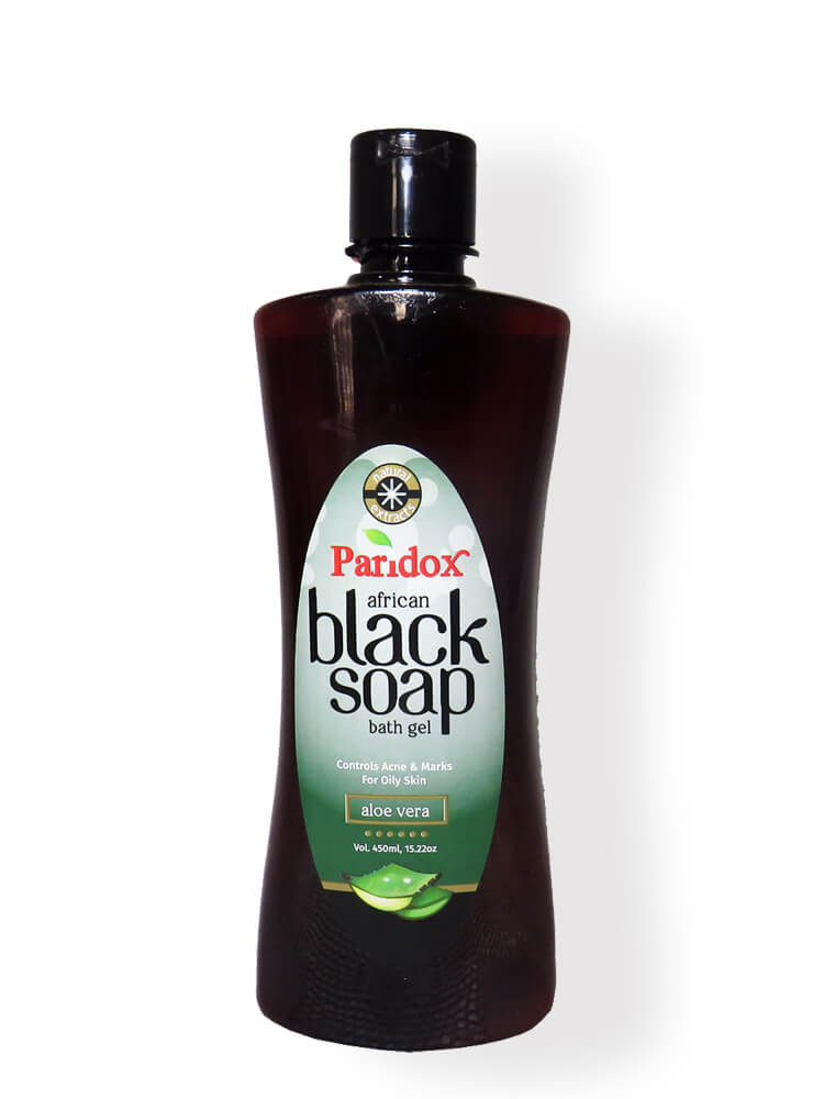 Paridox Black Soap Shower Gel (Aloe Vera)