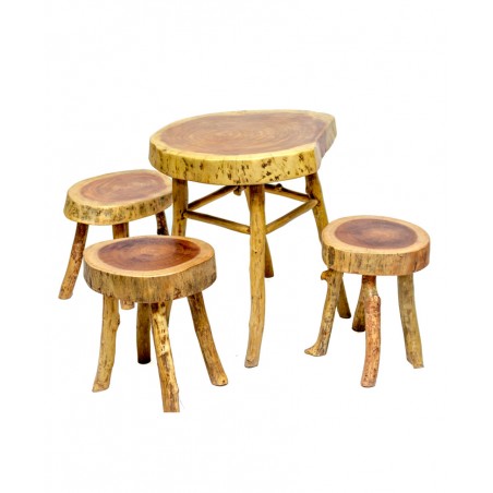 Fofa Origin Rustic Table and Stools Set
