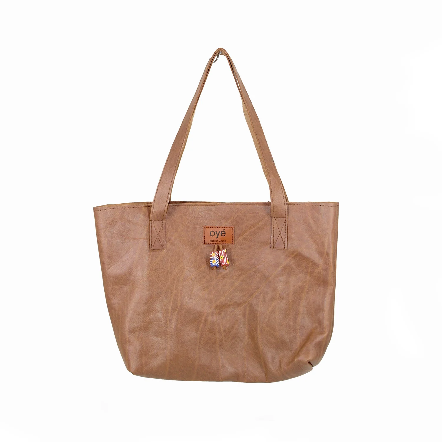 Oye French Beige Rashida Leather Tote