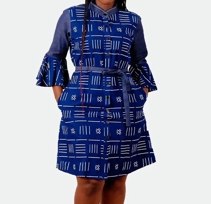 Ankara Knee Length Dress