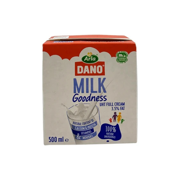 Dano UHT Full Cream Milk 3.5% Fat 500ml