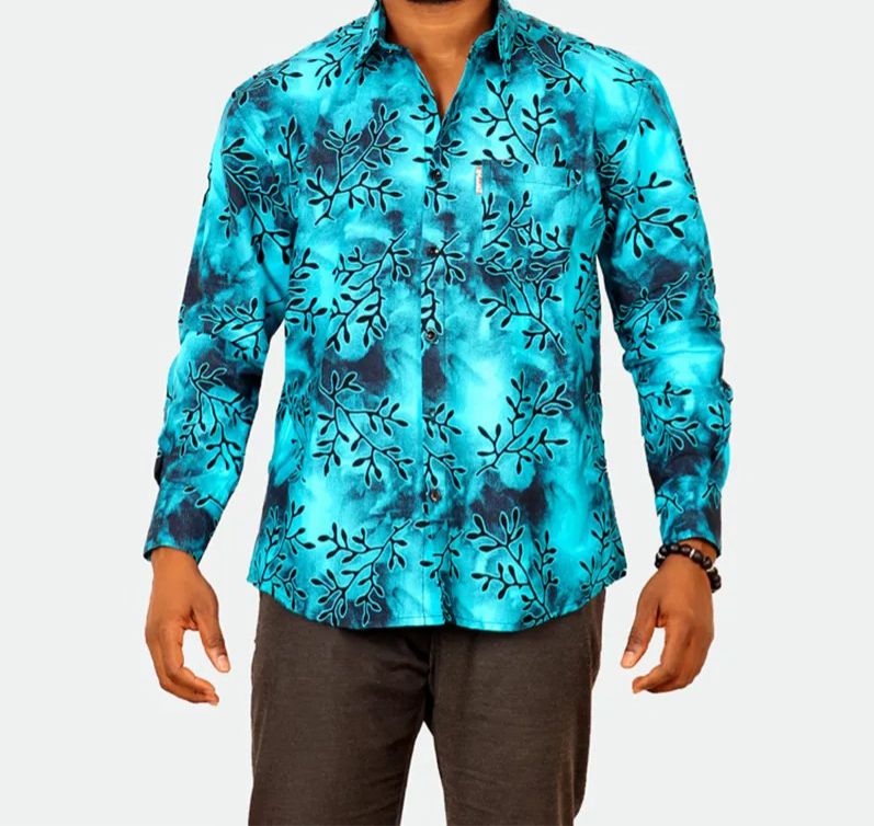 Men Ankara Long Sleeve shirt