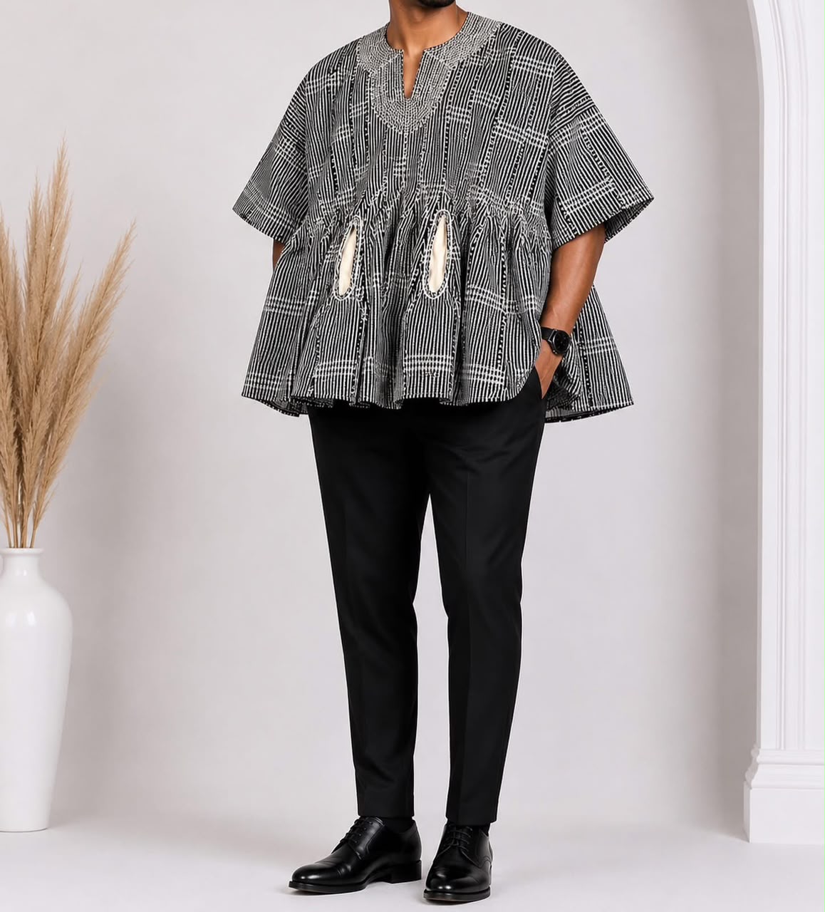 Nock Afriq Hand Sewn Men Fugu Smock