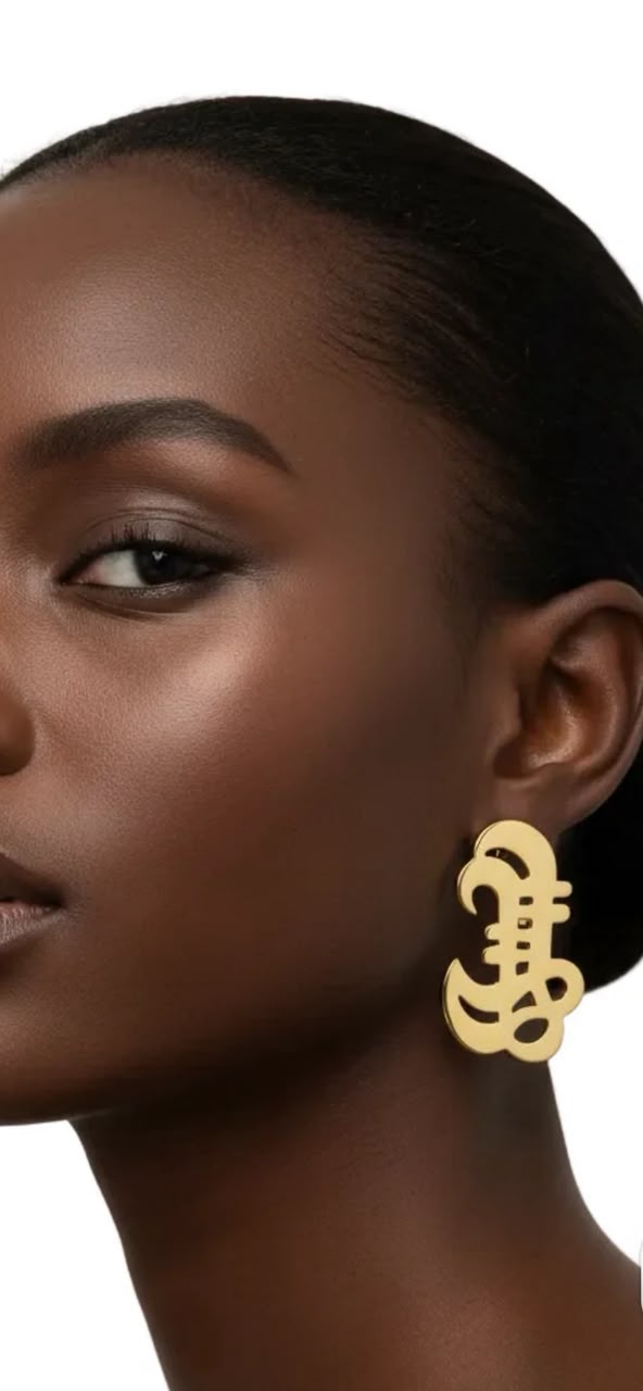 Regal Exquisite -Bold Sikan Sword Earring