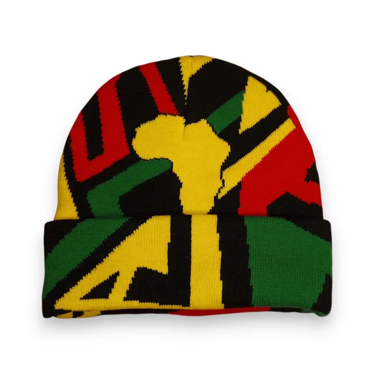 AF- Winter hat - Green Yellow Red Pan Africa
