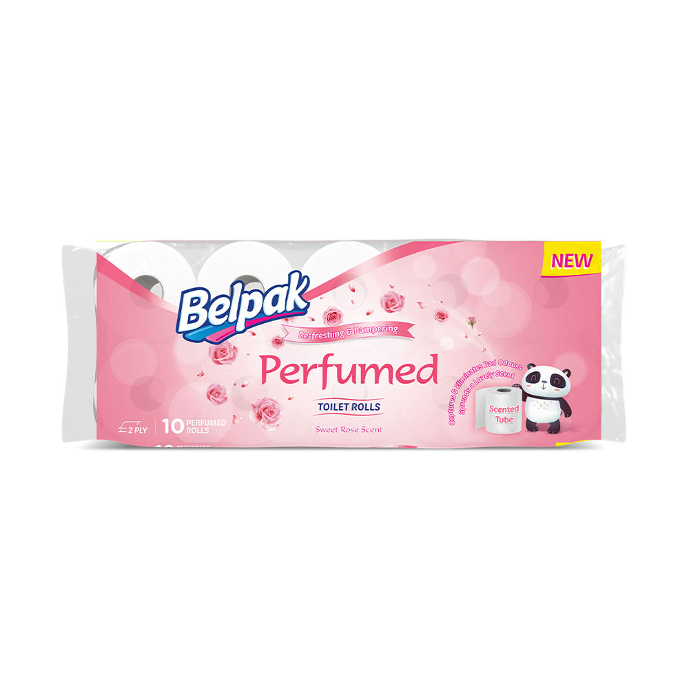 Belpak Perfumed Rose Toilet Rolls