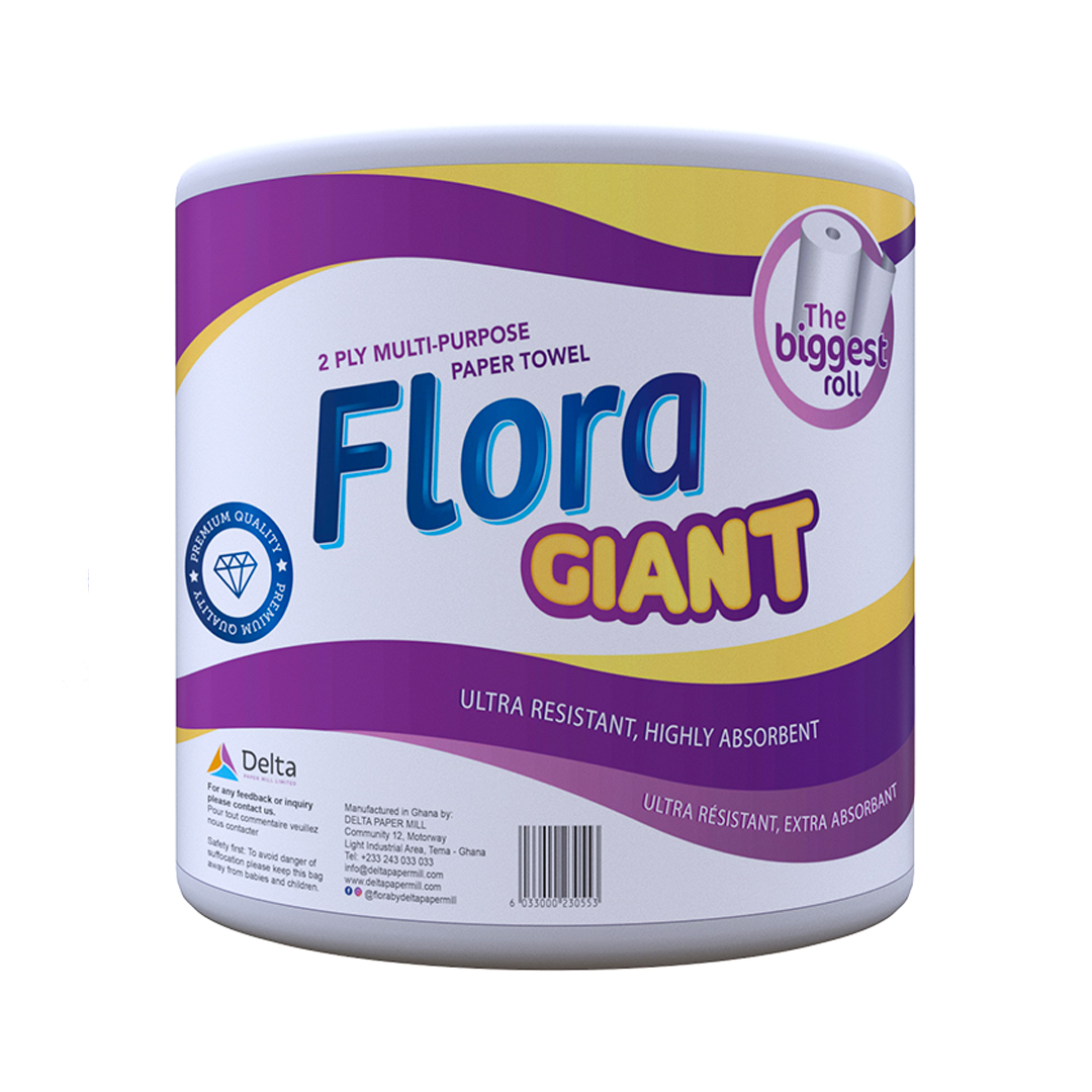 Flora Giant Multi-Purpose Paper Towel 2PLY - 21cm - XXL (6 Pack)