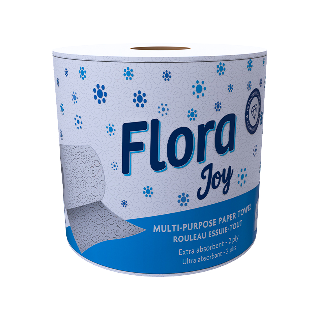 Flora Joy Multi-Purpose Paper Towel 2PLY - 21cm (12 Pack)